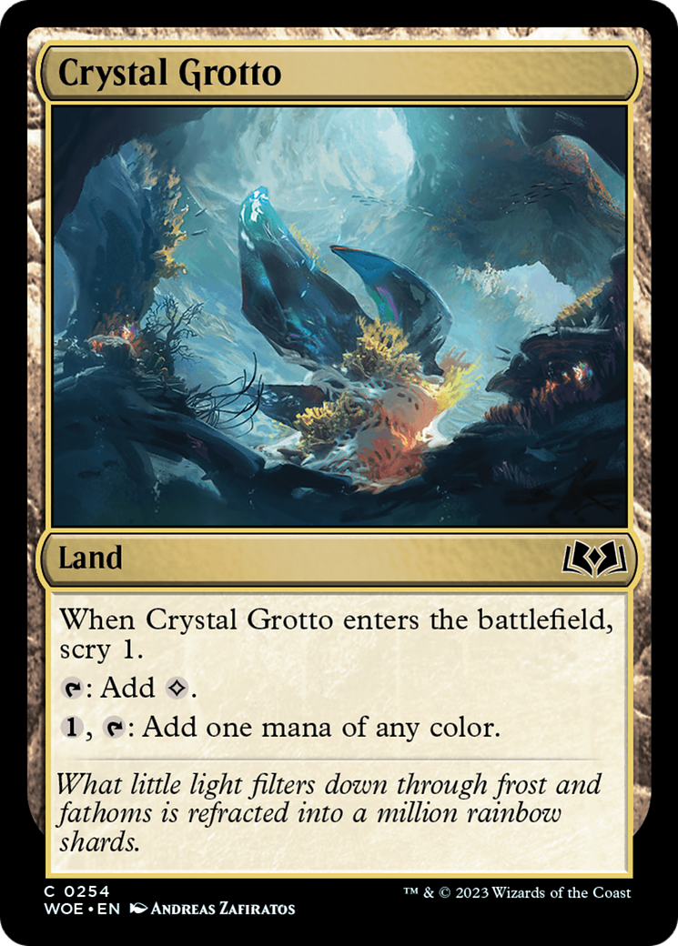 Crystal Grotto (WOE-254) [Wilds of Eldraine] MTG Single Wizards of the Coast