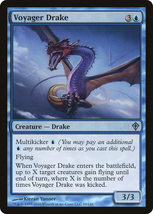 Voyager Drake (WWK-045) [Worldwake] Foil MTG Single Wizards of the Coast