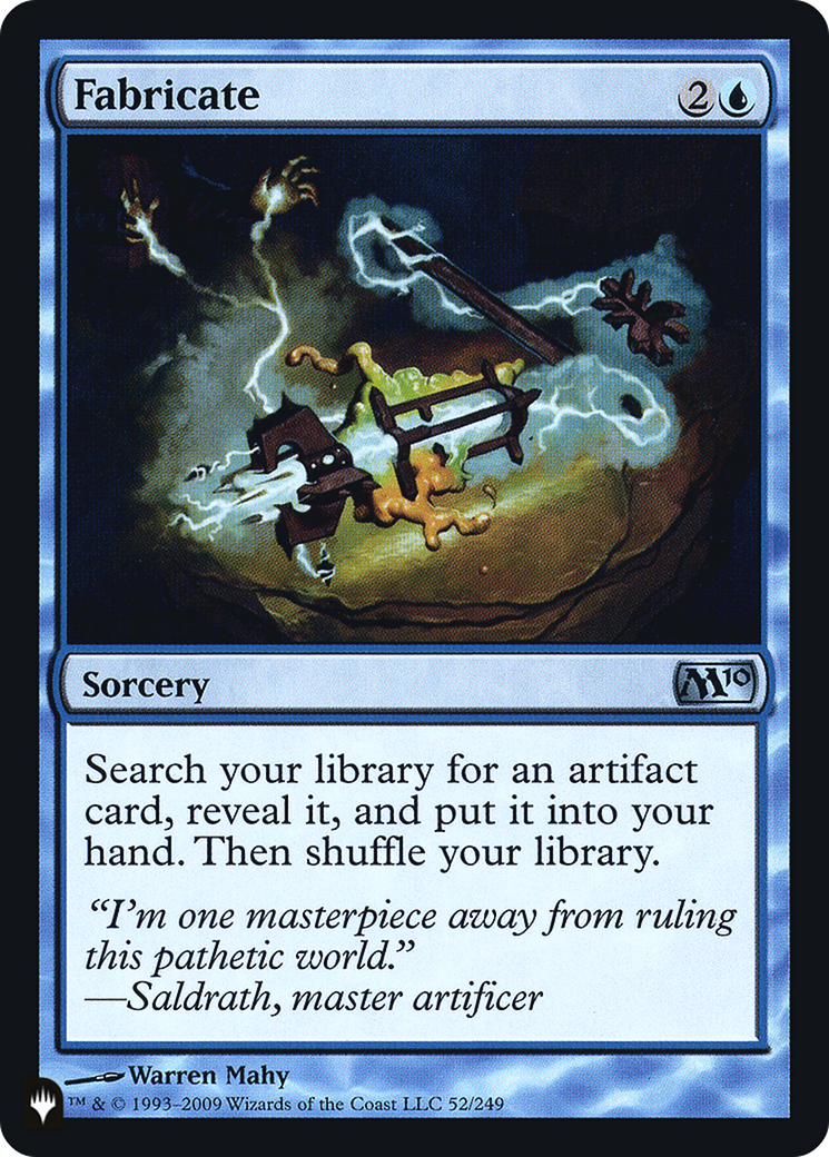 Fabricate (PLST-M10-52) [Mystery Booster] The List Foil MTG Single Wizards of the Coast