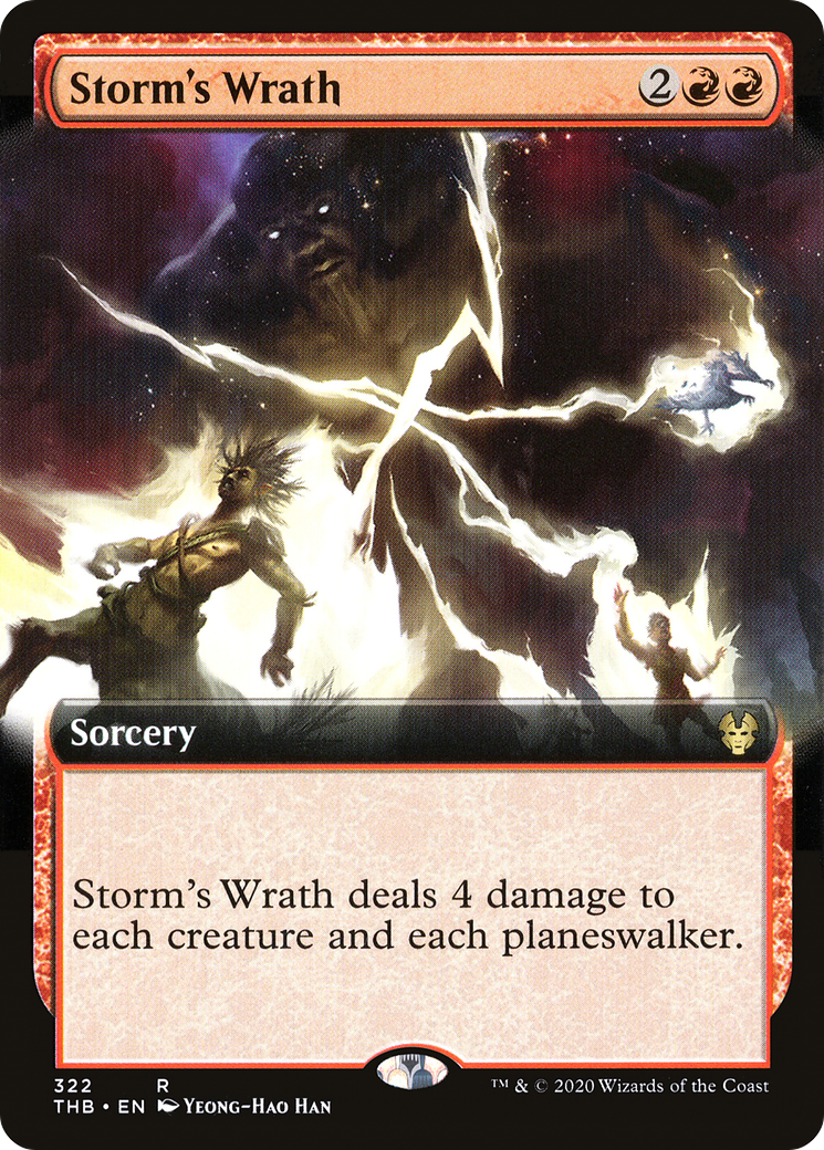 Storm's Wrath (THB-322) [Theros Beyond Death] (Extended Art) MTG Single Wizards of the Coast