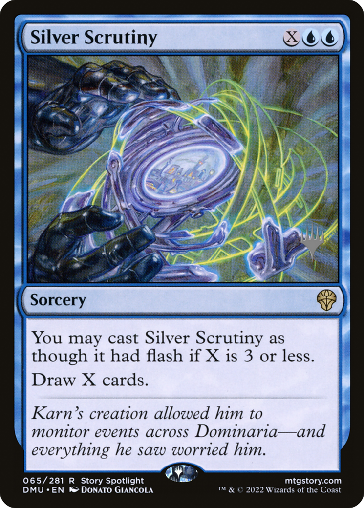 Silver Scrutiny (PPDMU-065) [Dominaria United Promos] MTG Single Wizards of the Coast