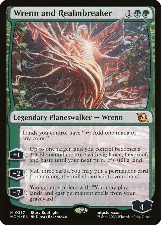 Wrenn and Realmbreaker (MOM-217) [March of the Machine] MTG Single Wizards of the Coast