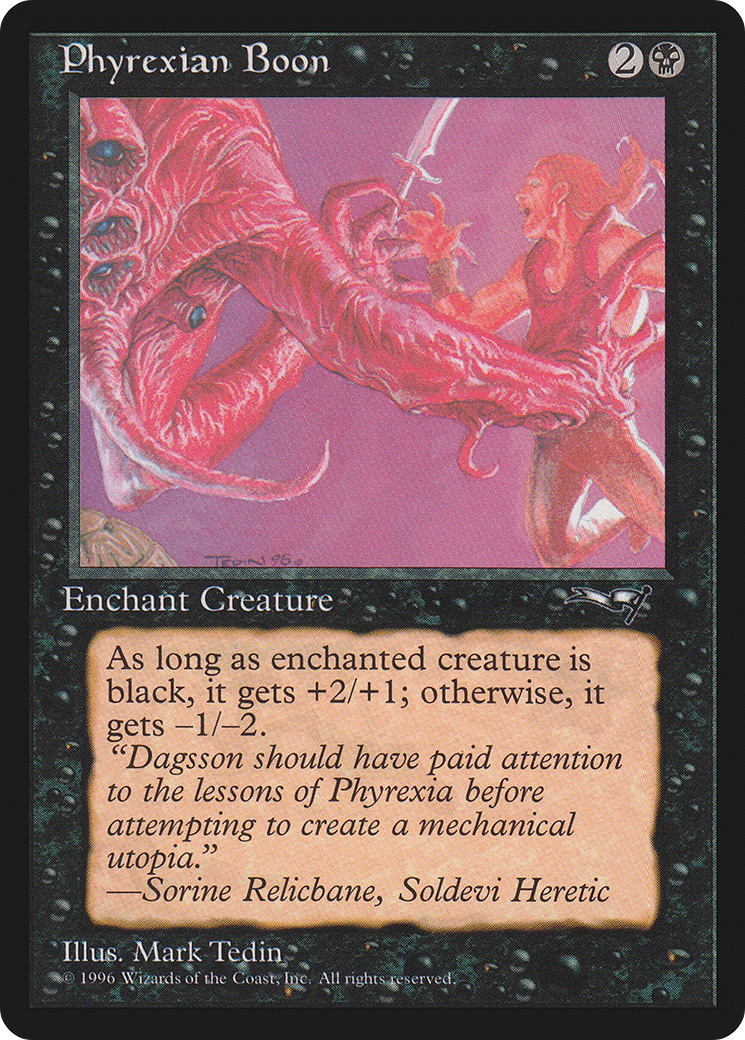 Phyrexian Boon (ALL-58B) [Alliances] MTG Single Wizards of the Coast
