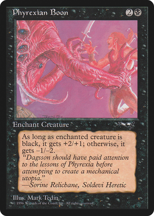 Phyrexian Boon (ALL-58B) [Alliances] MTG Single Wizards of the Coast