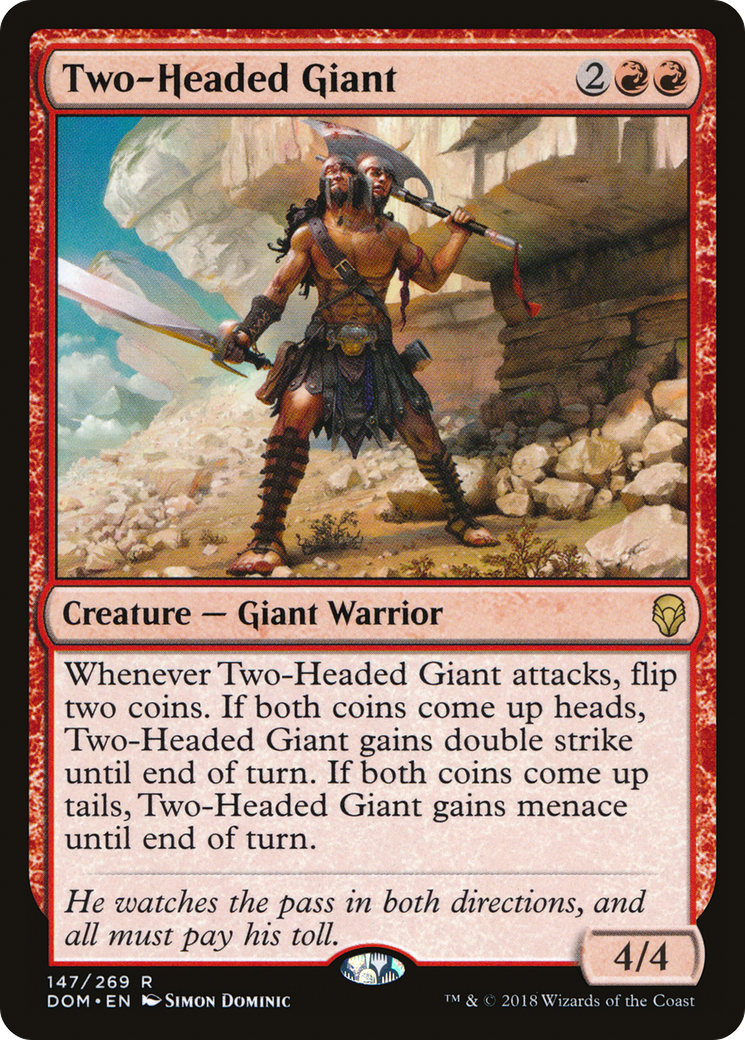 Two-Headed Giant (DOM-147) [Dominaria] Foil MTG Single Wizards of the Coast