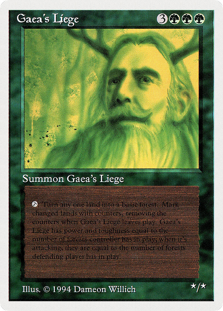 Gaea's Liege (SUM-198) [Misc] Summer Magic / Edgar MTG Single Wizards of the Coast