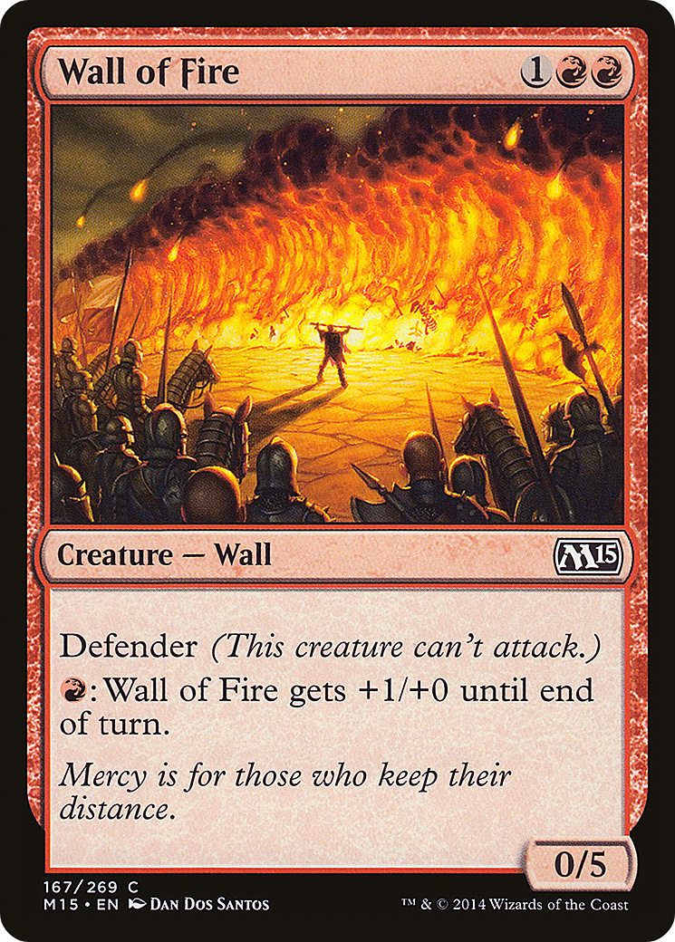 Wall of Fire (M15-167) [Magic 2015] MTG Single Wizards of the Coast