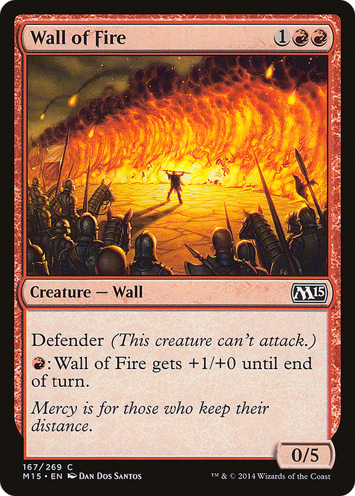 Wall of Fire (M15-167) [Magic 2015] MTG Single Wizards of the Coast