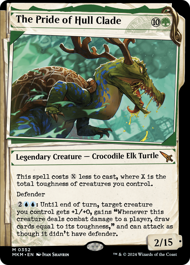 The Pride of Hull Clade (MKM-352) [Murders at Karlov Manor] (Showcase) Foil MTG Single Murders at Karlov Manor