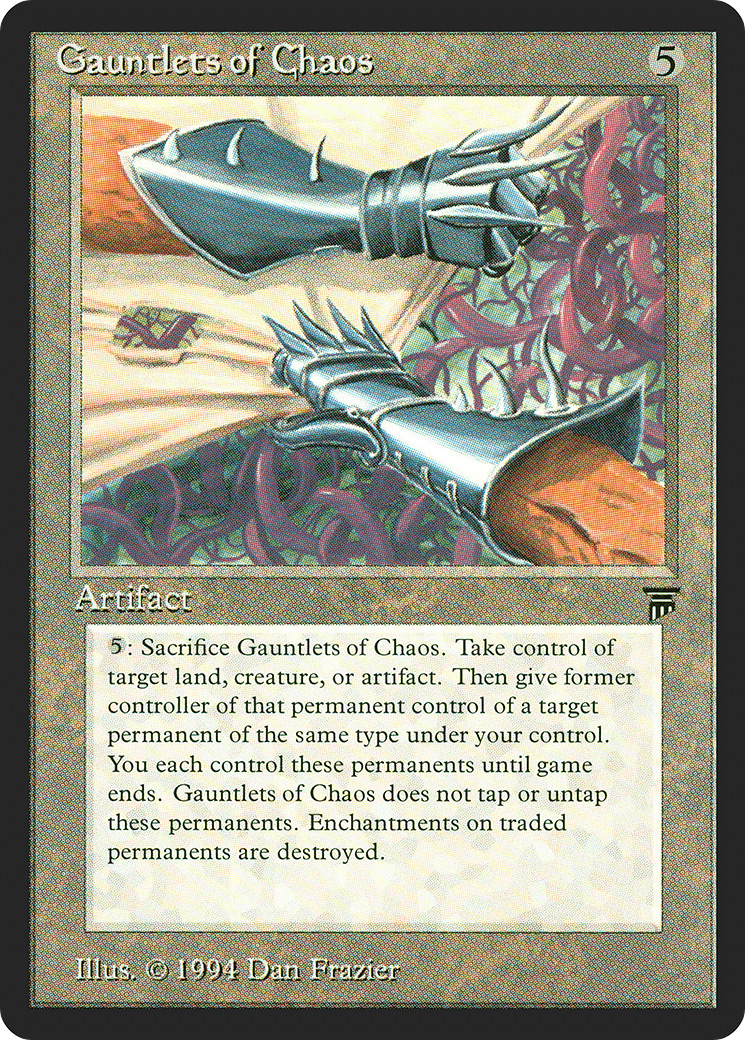 Gauntlets of Chaos (LEG-278) [Oldschool] Legends MTG Single Wizards of the Coast