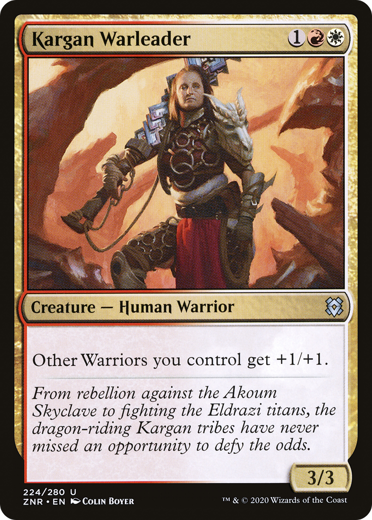 Kargan Warleader (ZNR-224) [Zendikar Rising] MTG Single Wizards of the Coast