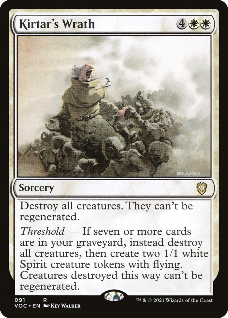 Kirtar's Wrath (VOC-091) [Crimson Vow Commander] MTG Single Wizards of the Coast