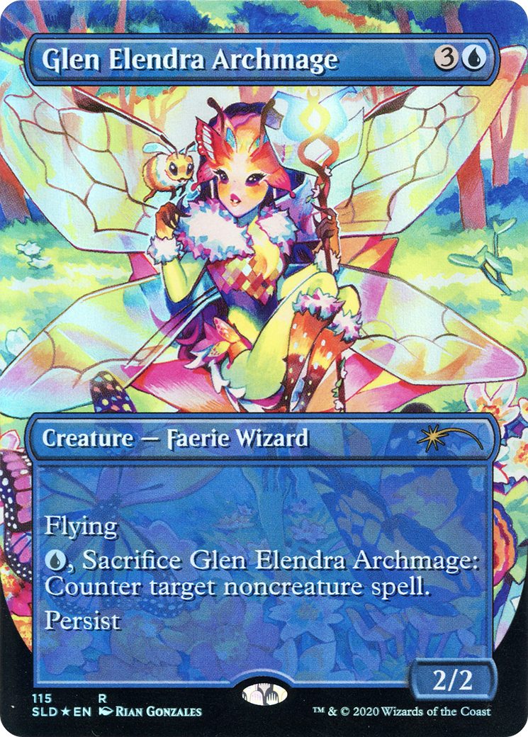 Glen Elendra Archmage (115) (SLD-115) [Secret Lair] Drop (Borderless) Foil MTG Single Wizards of the Coast