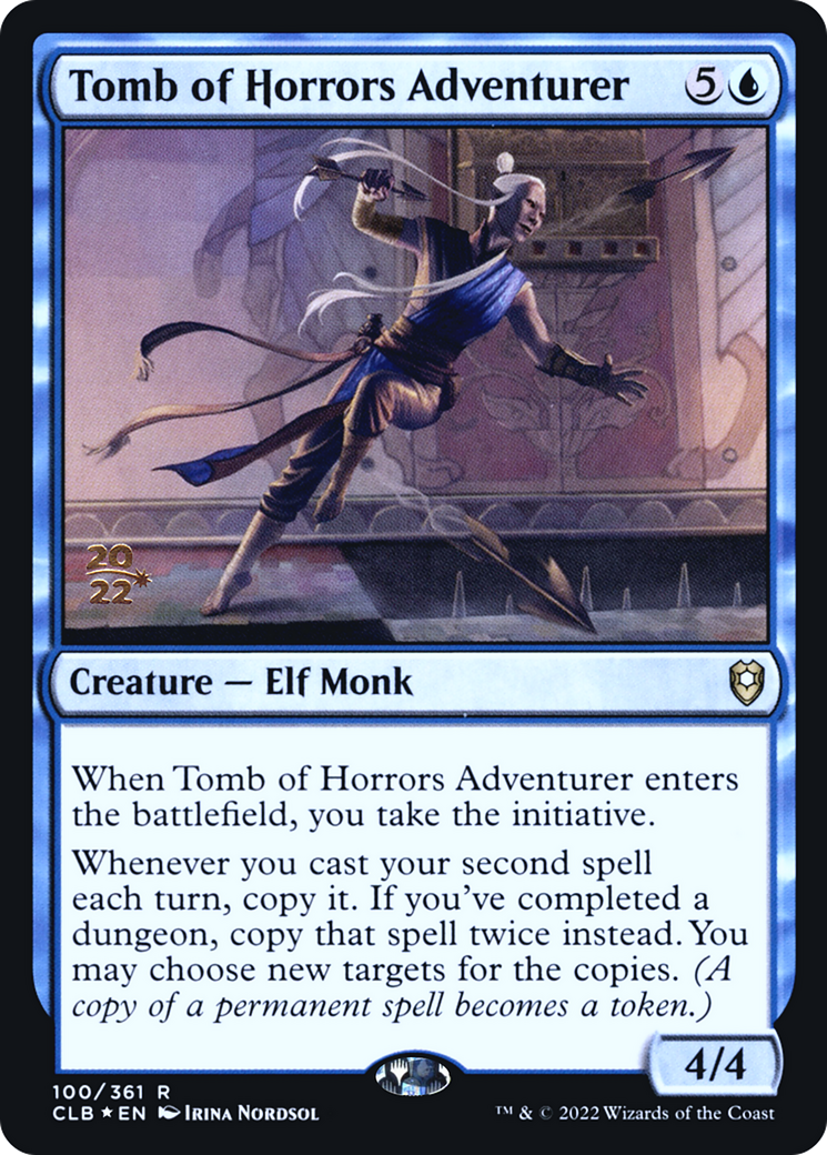 Tomb of Horrors Adventurer (PRE-100S) [Battle for Baldur's Gate Promos] Foil MTG Single Wizards of the Coast
