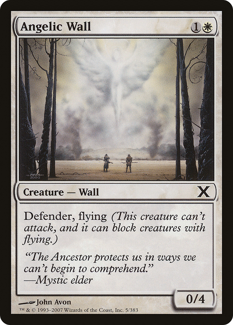Angelic Wall (10E-005) [Tenth Edition] MTG Single Wizards of the Coast