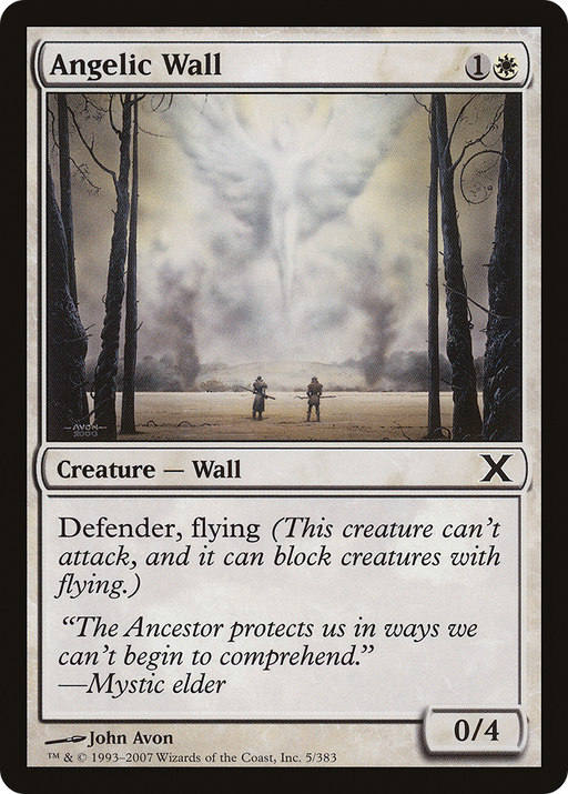 Angelic Wall (10E-005) [Tenth Edition] MTG Single Wizards of the Coast