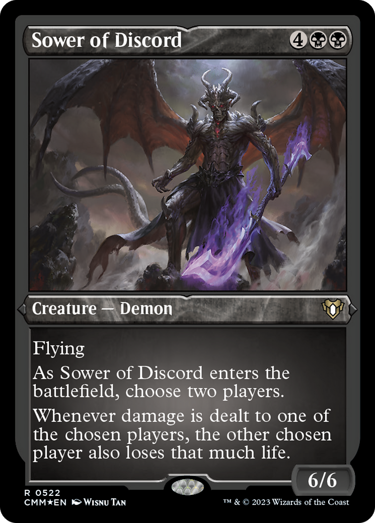 Sower of Discord (CMM-522) [Commander Masters] Etched Foil MTG Single Wizards of the Coast