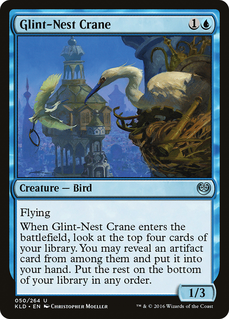 Glint-Nest Crane (KLD-050) [Kaladesh] Foil MTG Single Wizards of the Coast