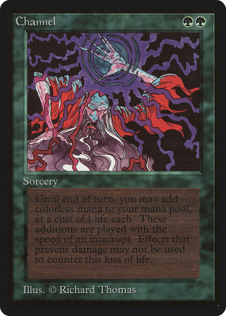 Channel (LEB-) [Oldschool] Limited Edition Beta MTG Single Wizards of the Coast