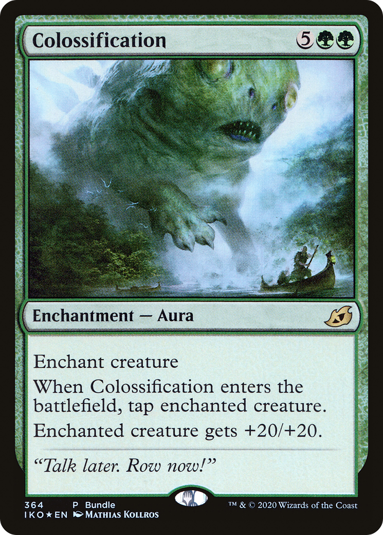 Colossification (IKO Bundle) (UMP-364) [Ikoria: Lair of Behemoths] Foil MTG Single Wizards of the Coast