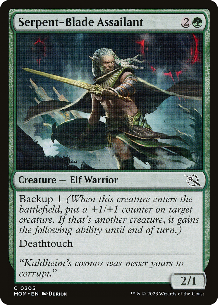 Serpent-Blade Assailant (MOM-205) [March of the Machine] Foil MTG Single Wizards of the Coast