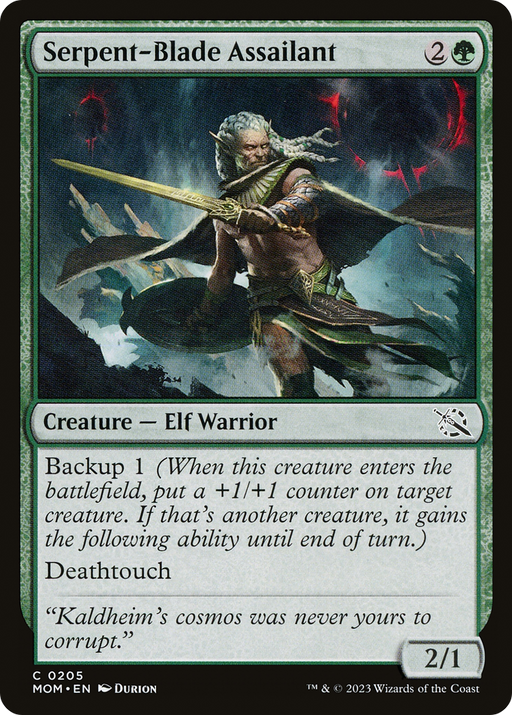 Serpent-Blade Assailant (MOM-205) [March of the Machine] Foil MTG Single Wizards of the Coast