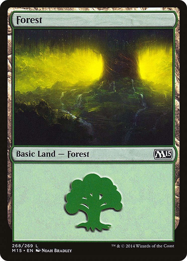 Forest (M15-268) [Magic 2015] Foil MTG Single Wizards of the Coast