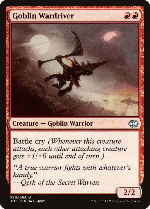Goblin Wardriver (DDT-050) [Misc] Duel Decks: Merfolk vs. Goblins MTG Single Wizards of the Coast