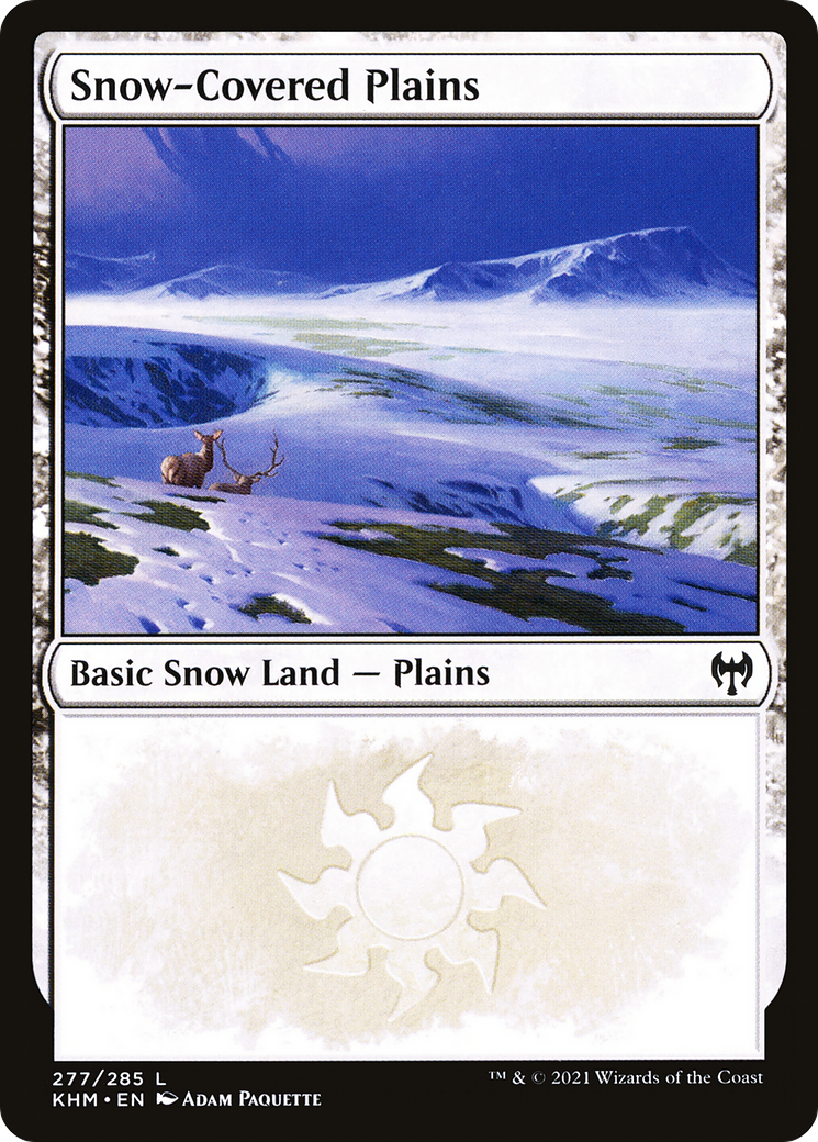 Snow-Covered Plains (KHM-277) [Kaldheim] MTG Single Wizards of the Coast