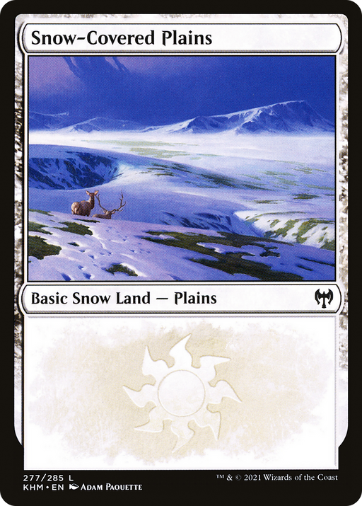 Snow-Covered Plains (KHM-277) [Kaldheim] MTG Single Wizards of the Coast