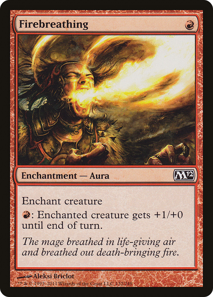 Firebreathing (M12-132) [Magic 2012] MTG Single Wizards of the Coast
