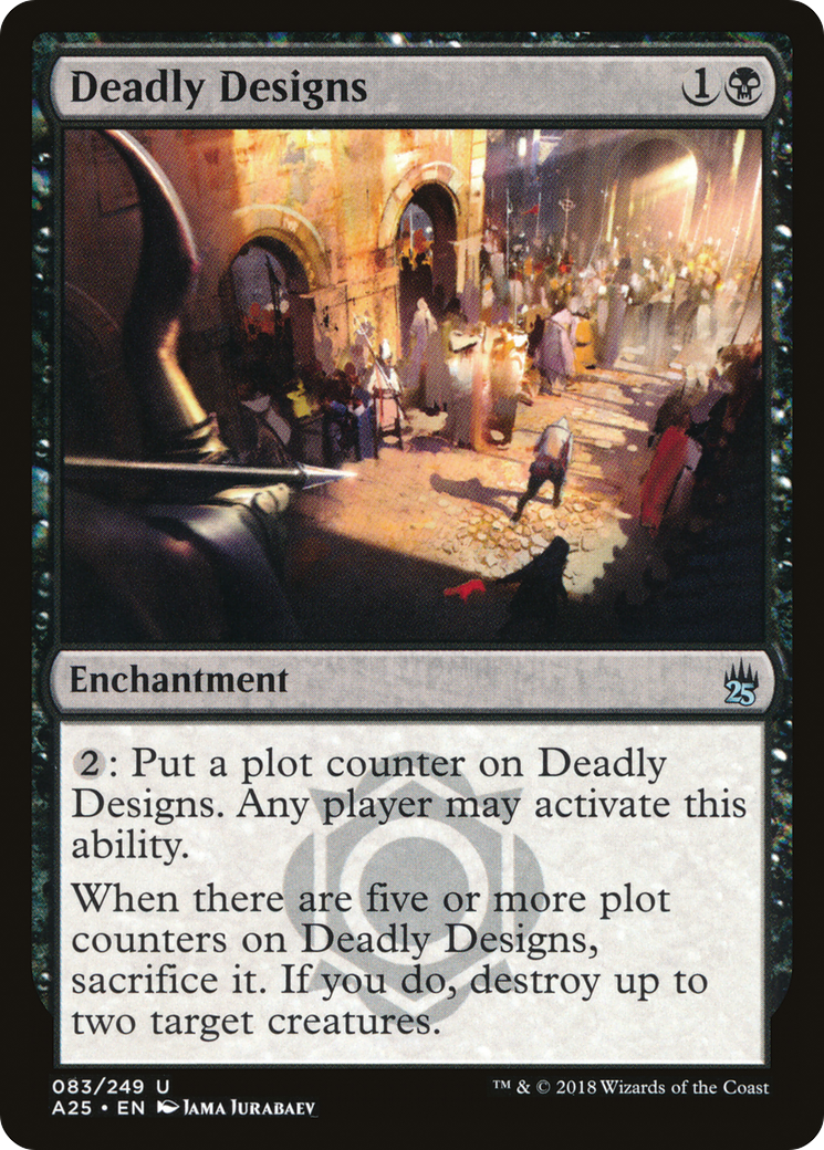 Deadly Designs (A25-083) [Masters 25] Foil MTG Single Wizards of the Coast