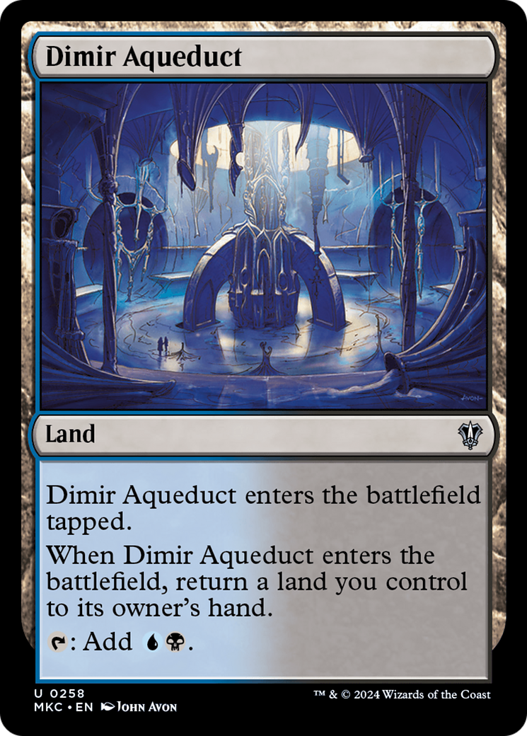 Dimir Aqueduct (MKC-258) [Murders at Karlov Manor Commander] MTG Single Wizards of the Coast