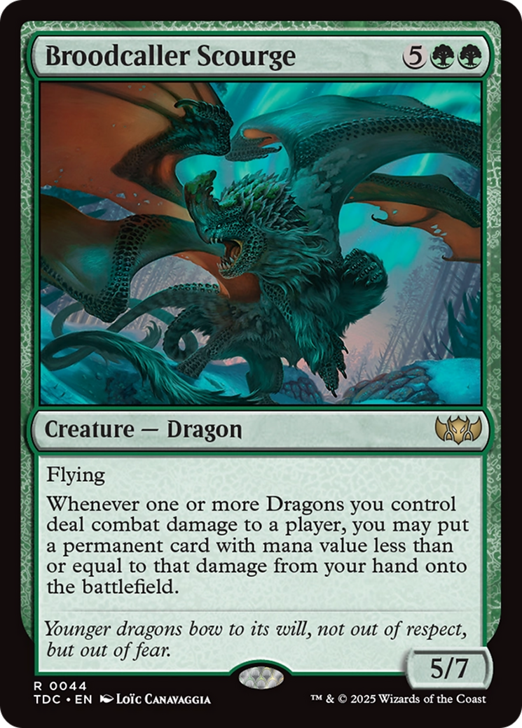Broodcaller Scourge (TDC-044) [Commander: Tarkir: Dragonstorm] MTG Single Wizards of the Coast