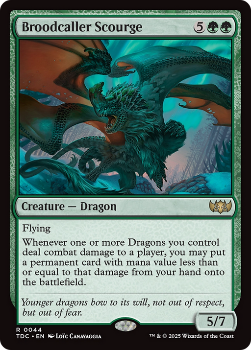 Broodcaller Scourge (TDC-044) [Commander: Tarkir: Dragonstorm] MTG Single Wizards of the Coast