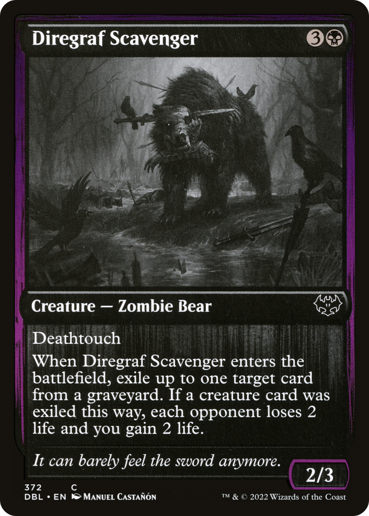 Diregraf Scavenger (DBL-372) [Innistrad: Double Feature] Foil MTG Single Wizards of the Coast
