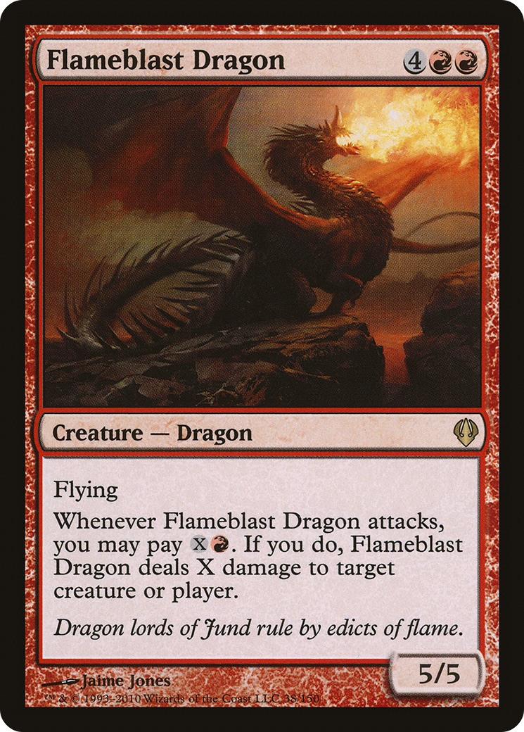 Flameblast Dragon (ARC-038) [Misc] Archenemy MTG Single Wizards of the Coast