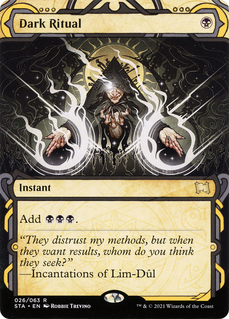 Dark Ritual (STA-026) [Strixhaven Mystical Archive] (Showcase) (Borderless) Foil MTG Single Wizards of the Coast