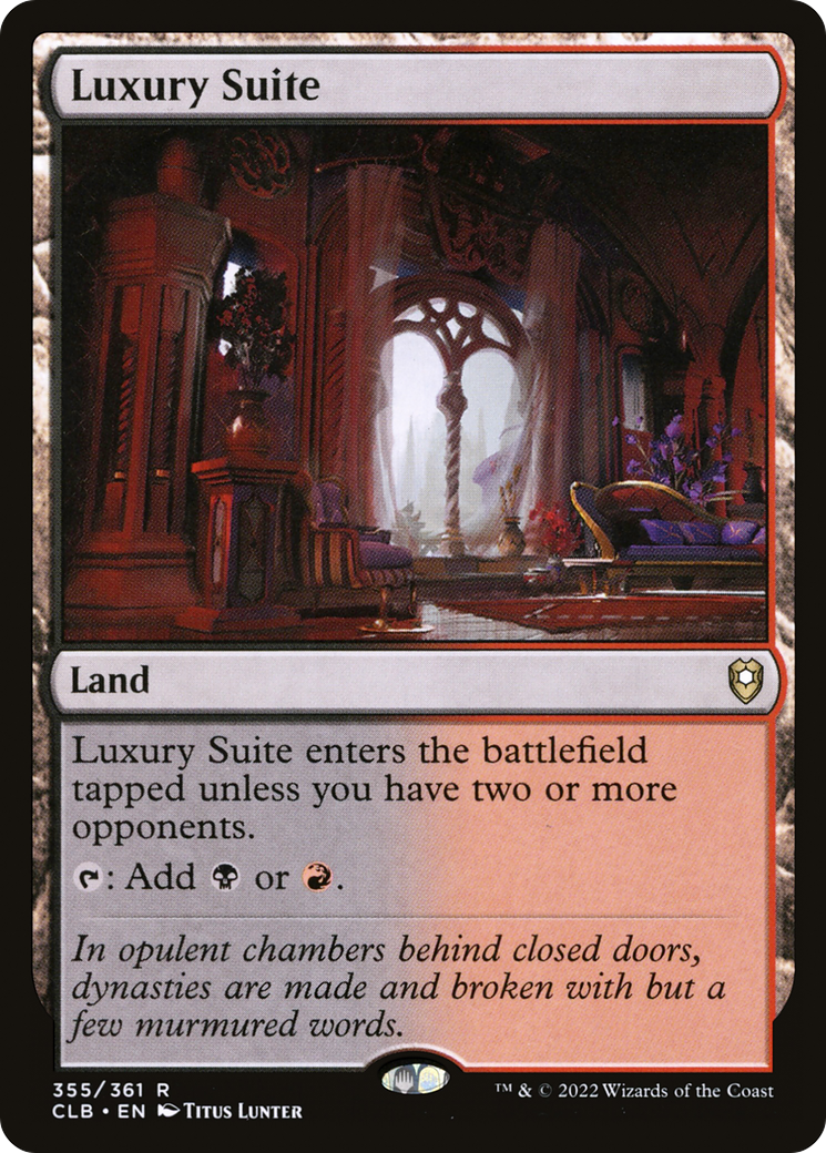 Luxury Suite (CLB-355) [Commander Legends: Battle for Baldur's Gate] MTG Single Wizards of the Coast