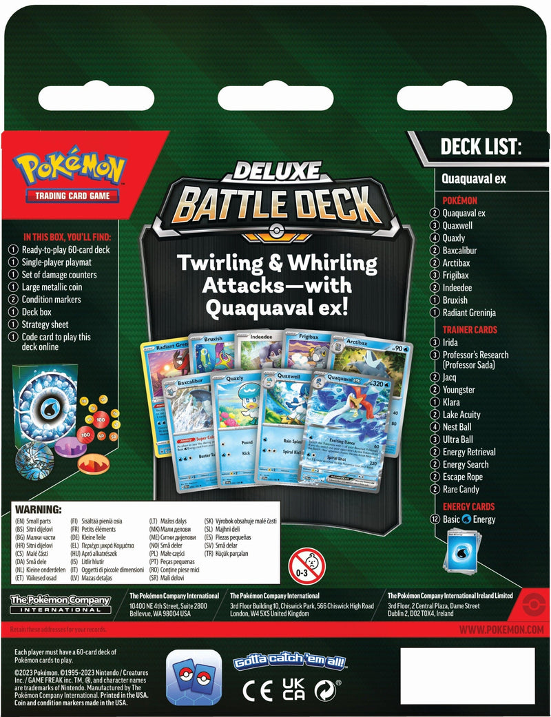 Pokémon Deluxe Battle Deck - Quaquaval ex Pokemon Sealed Pokémon   