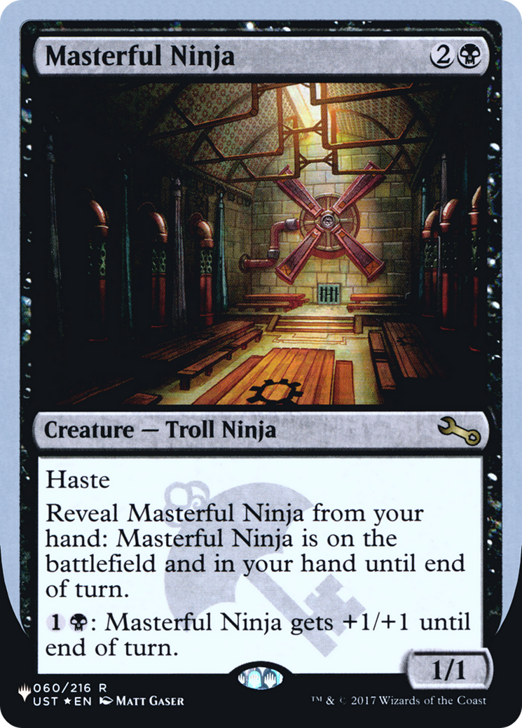Masterful Ninja (LIST-060/216) [Mystery Booster] The List (Unfinity Foil Edition) Foil MTG Single Wizards of the Coast