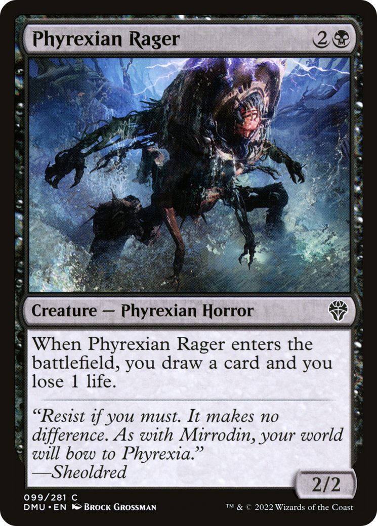 Phyrexian Rager (DMU-099) [Dominaria United] MTG Single Wizards of the Coast