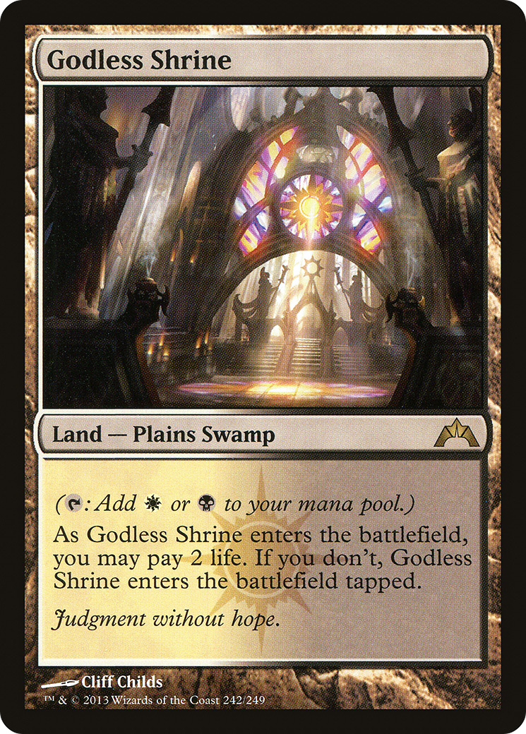 Godless Shrine (GTC-242) [Gatecrash] MTG Single Wizards of the Coast