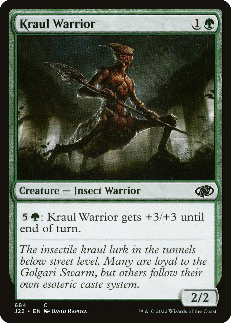Kraul Warrior (J22-684) [Jumpstart 2022] MTG Single Wizards of the Coast