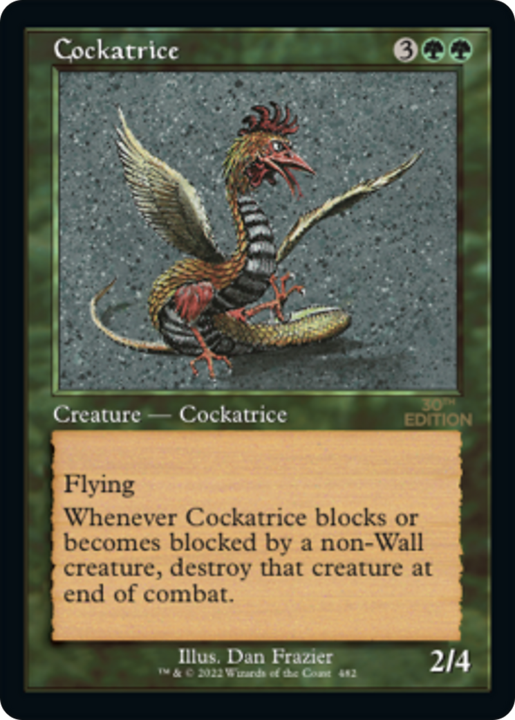 Cockatrice (30A-482) [30th Anniversary Edition] MTG Single Wizards of the Coast