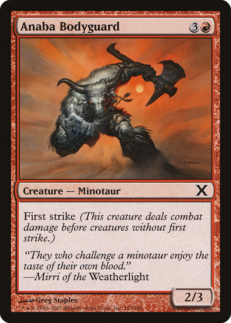 Anaba Bodyguard (10E-187) [Tenth Edition] MTG Single Wizards of the Coast