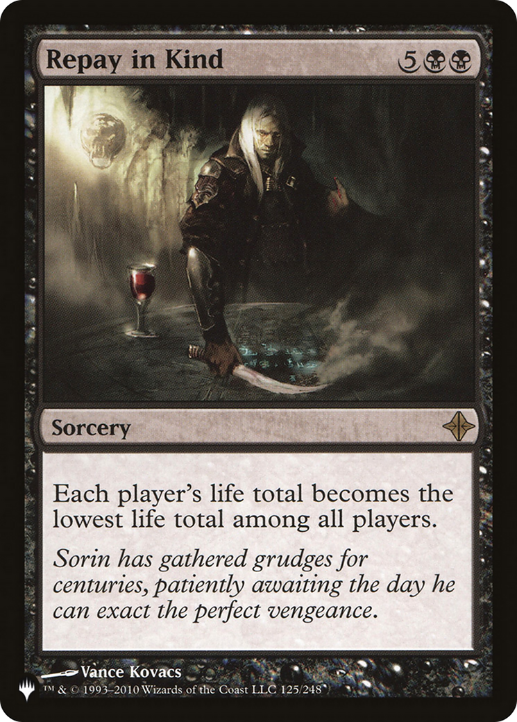 Repay in Kind (LIST-125/248) [Mystery Booster] The List MTG Single Wizards of the Coast