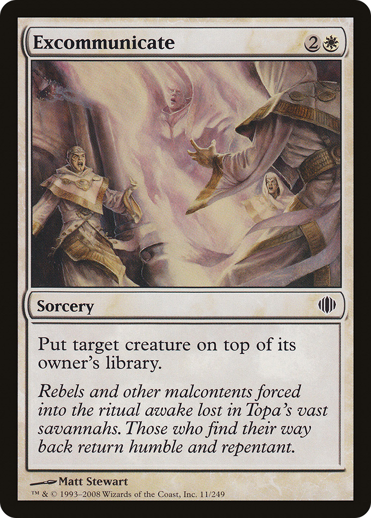 Excommunicate (ALA-011) [Shards of Alara] MTG Single Wizards of the Coast
