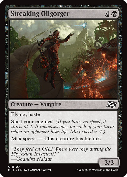 Streaking Oilgorger (DFT-107) [Aetherdrift] MTG Single Wizards of the Coast