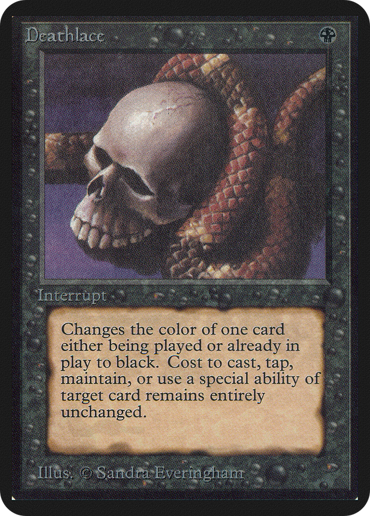 Deathlace (LEA-) [Oldschool] Limited Edition Alpha MTG Single Wizards of the Coast